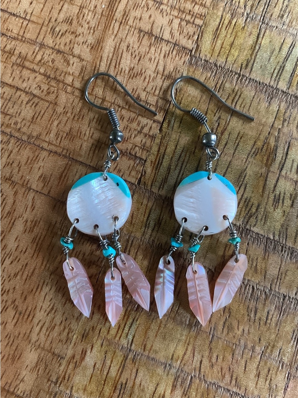 Native American Mandela-Style Shield Earrings